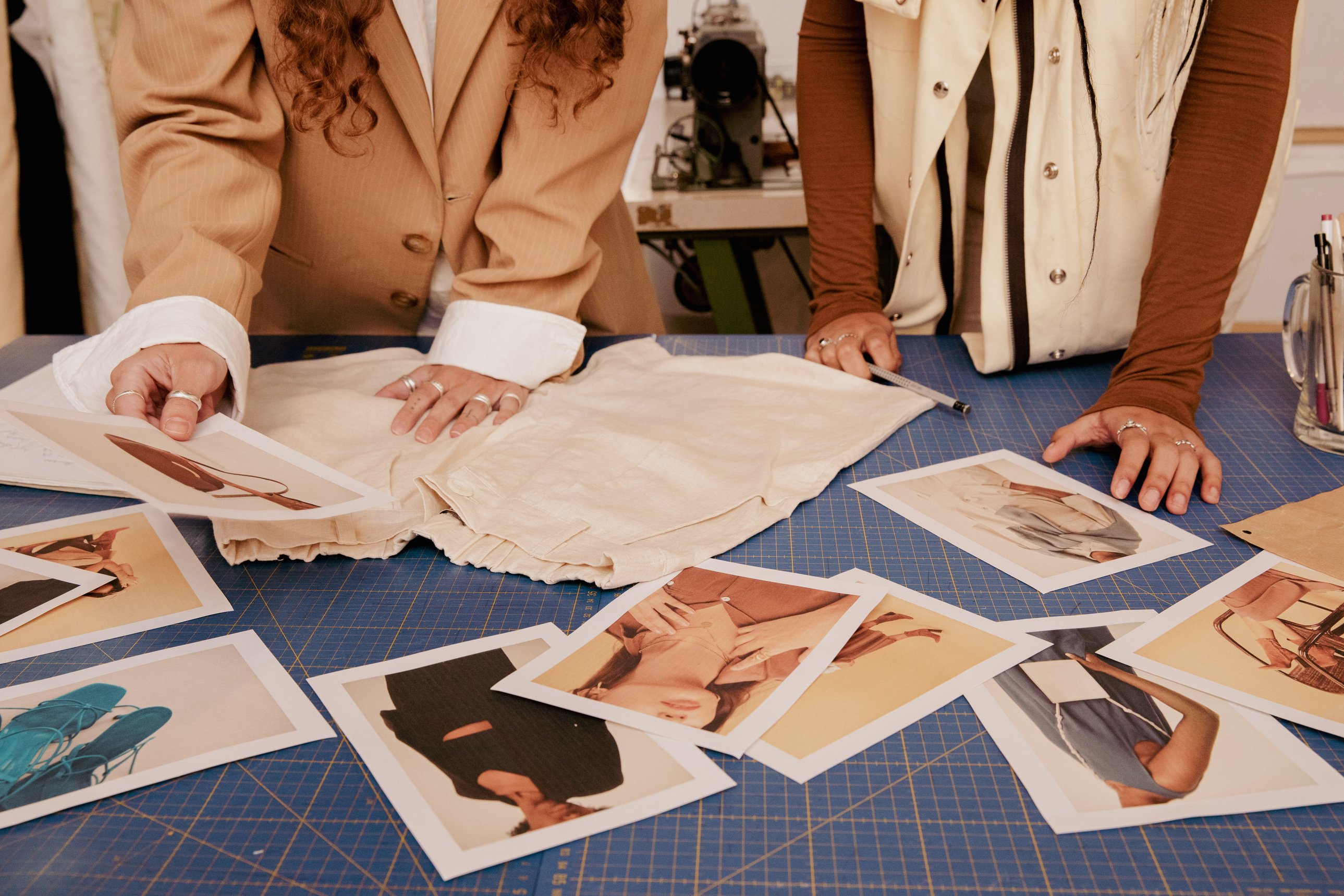 Fashion Designers Making a Moodboard